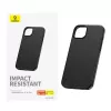 Telefono dėklas Baseus Fauxther, skirtas iPhone 15 Plus, PU oda, 6,7 colio ekranui, juodas