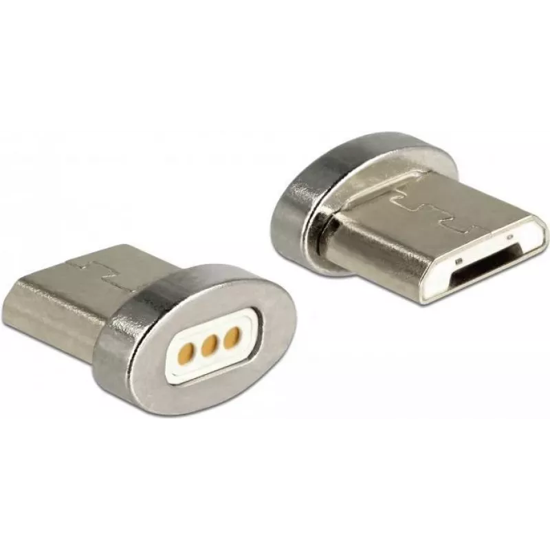 Kabelių adapteris DeLOCK 65929 USB Type Micro-B magnetinė sąsaja sidabrinis