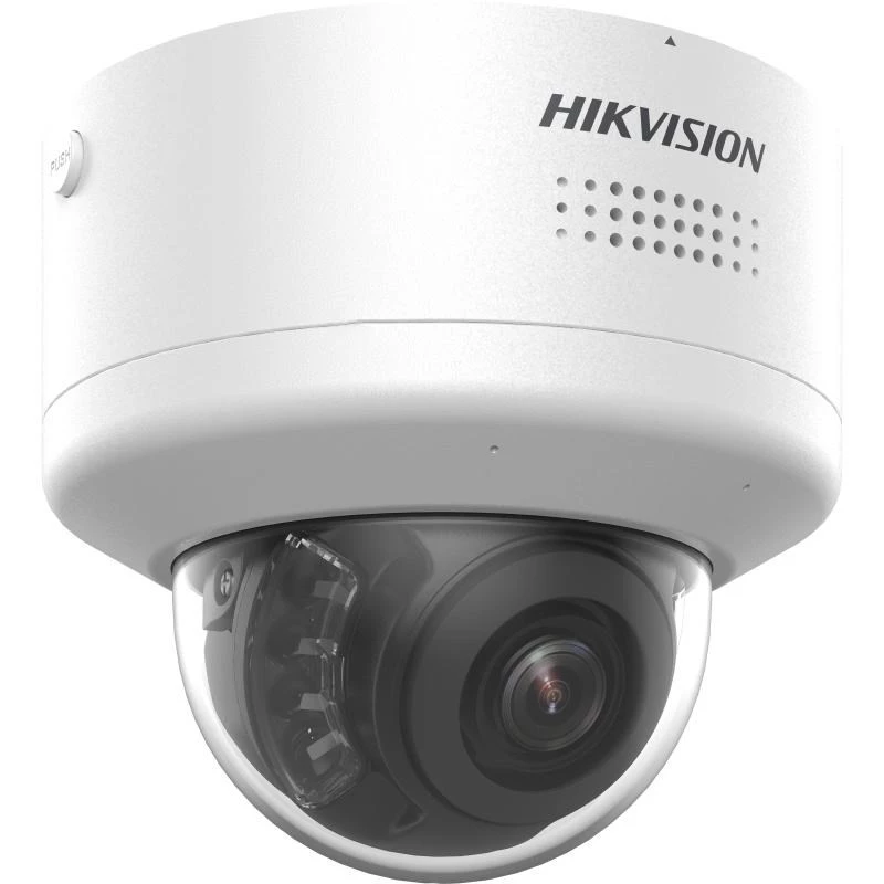 Dome IP apsaugos kamera Hikvision DS-2CD2787G2H-LIPTRZS2U/SL — 8MP 3840×2160, motorizuotas 2,8–12 mm objektyvas, vidaus/lauko, lubų/sienos montavimas, balta