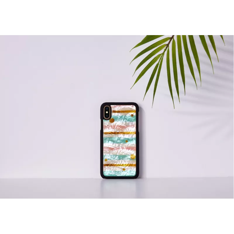 Išmaniojo telefono dėklas iKins, skirtas iPhone XS / iPhone XS Max — pop mėtų juoda