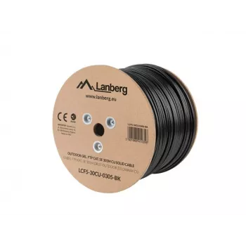 Tinklo kabelis Lanberg LCF5-30CU-0305-BK RJ45 Cat5e 305 m Juoda
