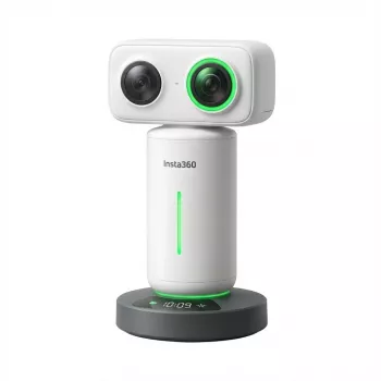 Insta360 Wave Ai maitinamas garsiakalbis, baltas — nešiojamasis konferencinis įrenginys
