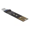 DeLOCK kombinuotas keitiklis M.2 NVMe PCIe arba SATA SSD USB 3.2 Gen 2 juodos spalvos