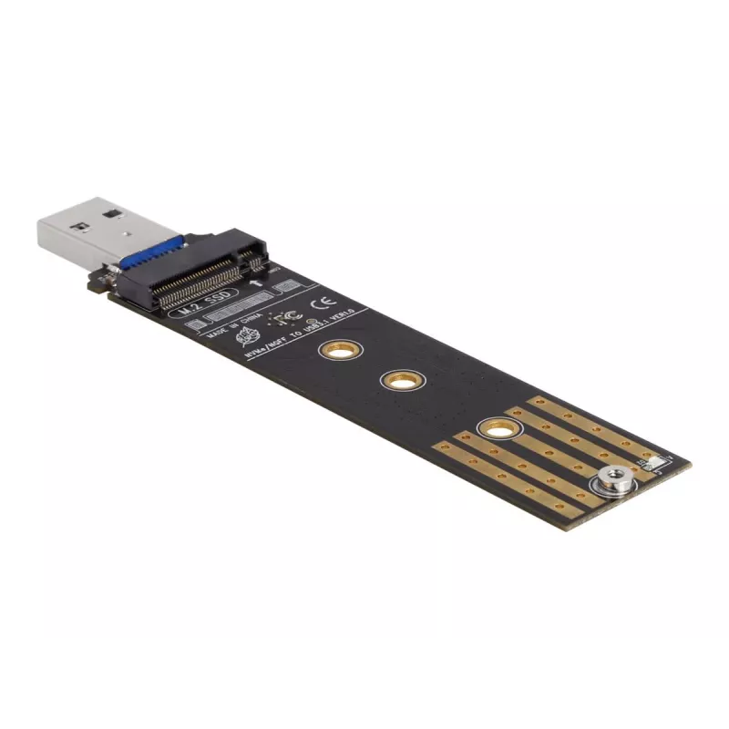 DeLOCK kombinuotas keitiklis M.2 NVMe PCIe arba SATA SSD USB 3.2 Gen 2 juodos spalvos