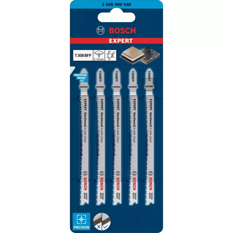 Bosch T 308 BFP siaurapjūklio peiliukas Bimetal 5 vnt.