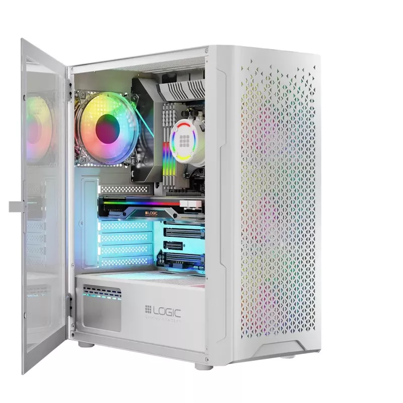 Logic ARAMIS ARGB MINIDI USB 3.0 korpusas, baltas