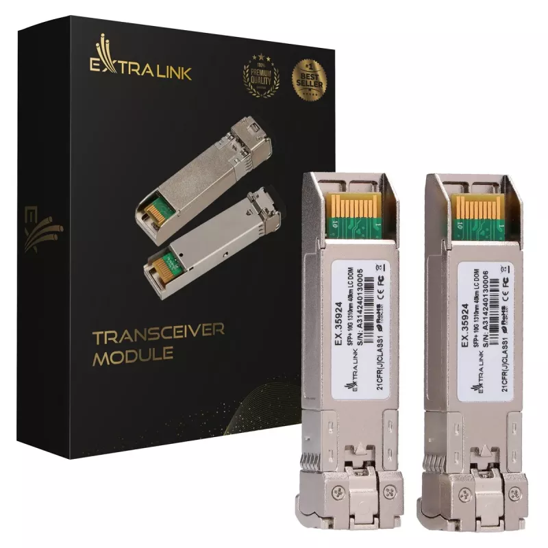 SFP+ modulis Extralink EX.35924 10 Gbps 40 km vienmodis optinis siųstuvas-imtuvas