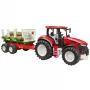 BRUDER Traktorius su Priekaba Medienai BR-03453 – Mechaninis Žaislas, Suderinamas su Bruder Figūrėlėmis