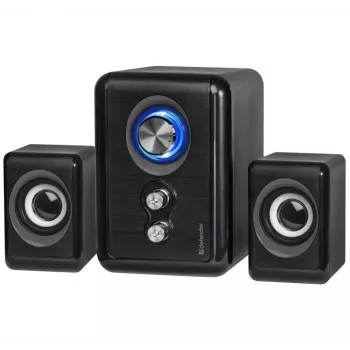 DEFENDER garsiakalbis V11 11 W laidinis 2.1 stalinis palydovinis garsiakalbis, USB 5 V, juodas