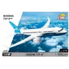 Statybinis rinkinys Cobi Boeing 737-8 — 340 detalių, rekomenduojamas amžius 7+, mėlyna ir balta