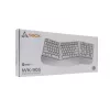 Belaidė klaviatūra SBOX WK-905 US — smėlio spalvos, USB belaidis ryšys, US išdėstymas