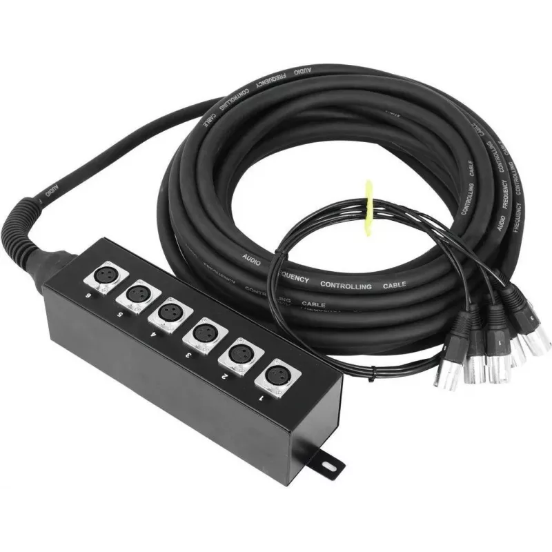 Stagebox Omnitronic Multicore 20m — 6 kanalų sceninis laidas