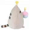 Plušinis žaislas Pusheen by Pusheen — 24 cm su gimtadienio kepure ir tortu