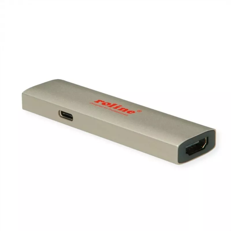 ROLINE GOLD Vaizdo adapteris USB-C - HDMI 8K60Hz ST/BU+ PD 60W - Adapteris - Skaitmeninis/Duomenų (14.01.3478)