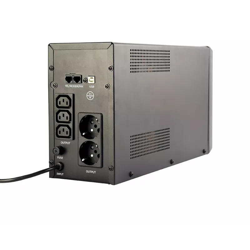 Gembird EG-UPS-035 nepertraukiamo maitinimo šaltinis (UPS) Line-Interactive 2 kVA 1200 W 5 AC lizdų