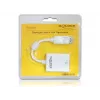 Vaizdo kabelio adapteris DeLOCK 61766 0,125m VGA DisplayPort baltas