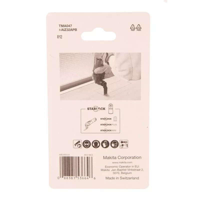 Makita B-64814-5 siaurapjūklio/dekupažo pjūklo/gręžimo pjūklo peiliukas Bimetal 5 vnt.
