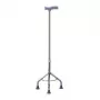 Reabilitacinė trikojė lazdelė MDH reguliuojamo aukščio 73–95,5 cm aliuminis plienas sidabrinė, maks. apkrova 100 kg