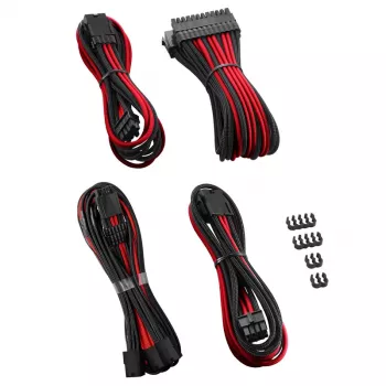 CableMod PRO ModMesh 12VHPWR kabelis Extension Kit by CableMod — juoda/raudona, PCIe 12VHPWR 16 kontaktų ilginimo rinkinys