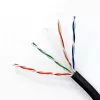 UTP komutacinis kabelis QOLTEC CAT6 100 m juodas