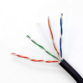 UTP komutacinis kabelis QOLTEC CAT6 100 m juodas