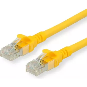 ROLINE - komutacinis kabelis - RJ-45 (V) į RJ-45 (V) - 30 cm - SFTP, PiMF - CAT 6 - Be halogenų, formuotas, vytos gyslos - Geltonas (21.15.2953)