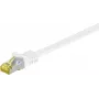 Wentronic Goobay Cat.7 neapdoroto kabelio komutacinis kabelis, S/FTP (PiMF), baltas, 25 m - LSZH be halogenų, varis, RJ45 kištukas (91100)
