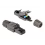 Tinklo kabelis DeLOCK RJ45 kištukas Cat.8.1 STP be įrankių juodas