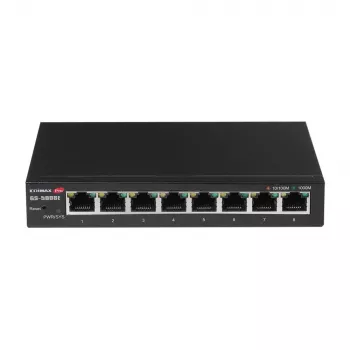Edimax GS-5008E tinklo komutatorius valdomas Gigabit Ethernet (10/100/1000) juodas
