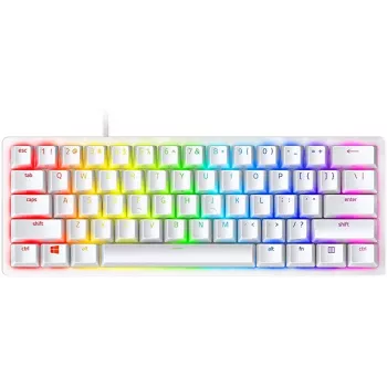 Mechaninė žaidimų klaviatūra Razer Huntsman Mini 60% White USB QWERTY US International optiniai mygtukai