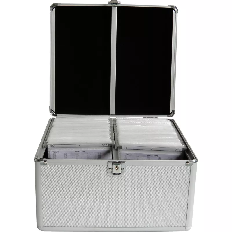 MEDIARANGE BOX76 - Dėžutė diskams - 300 diskų - Sidabrinė - Flisas - Plastikas - Mediena - 120 mm - Aliuminis