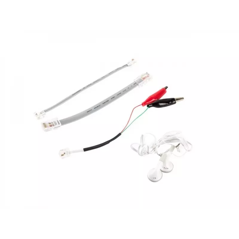 LANBERG tinklo kabelių testeris NT-0501 — RJ-11/RJ-12/RJ-45 palaikymas, maksimalus ilgis 250 m, įmontuota baterija, LED indikatoriai, juodas