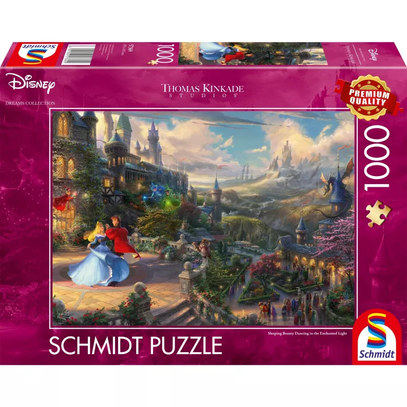 Dėlionė Schmidt Spiele Thomas Kinkade Studios Disney Dreams Collections Sleeping Beauty 1000 vnt.