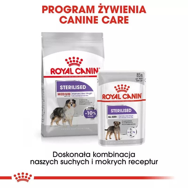ROYAL CANIN Medium Sterilised sausas šunų maistas - 3 kg