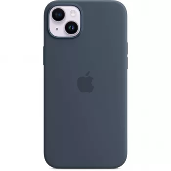 Silikoninis dėklas dėklas Apple iPhone 14 Plus MagSafe Storm Blue