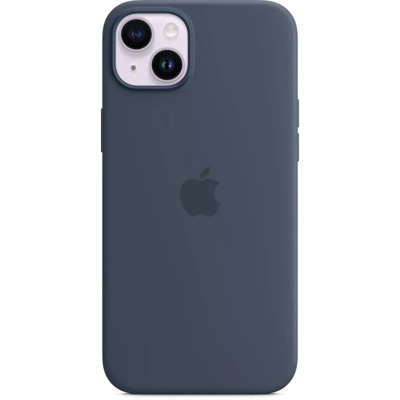 Silikoninis dėklas dėklas Apple iPhone 14 Plus MagSafe Storm Blue