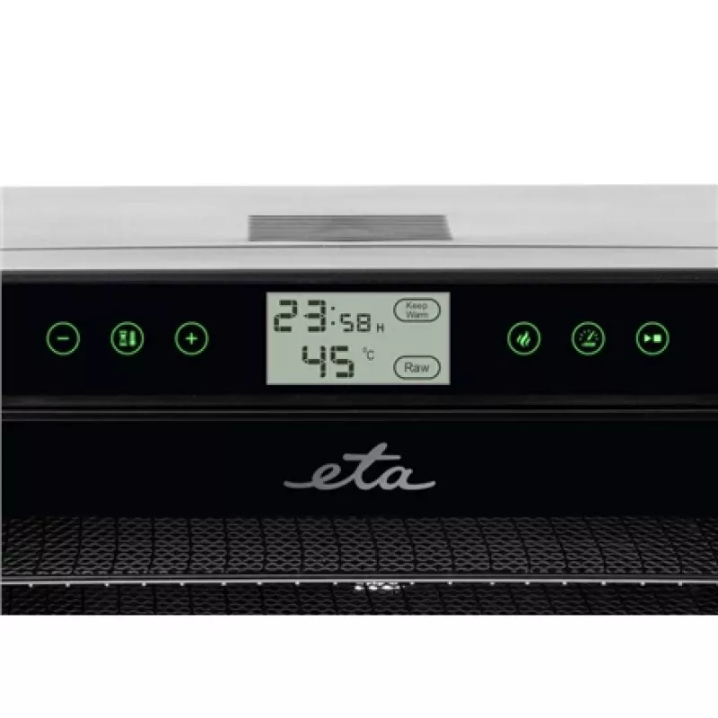 ETA | Vaisių džiovintuvas | Vital Air II ETA230290000 | Galia 650 W | Dėklų skaičius 10 | Temperatūros reguliavimas | Integruotas laikmatis | Juoda