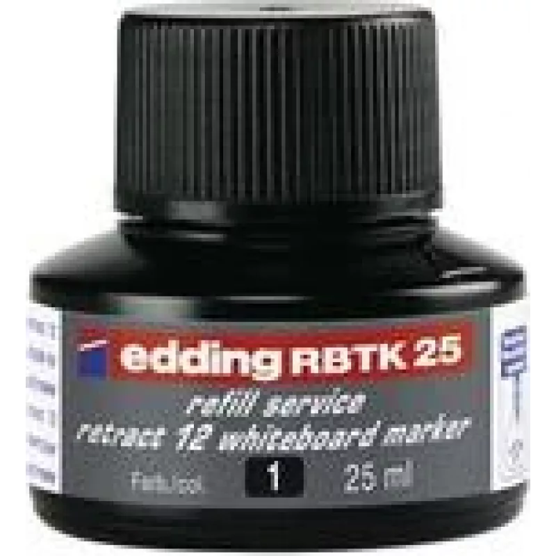 Papildymas Edding RBTK 25 žymekliui, juodas rašalas, 25 ml