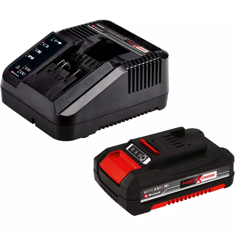 Power X-Change akumuliatorinė siūlių valymo mašina GC-CC 18Li rinkinys, 18 V (raudona/juoda, ličio jonų akumuliatorius 2,0 Ah)