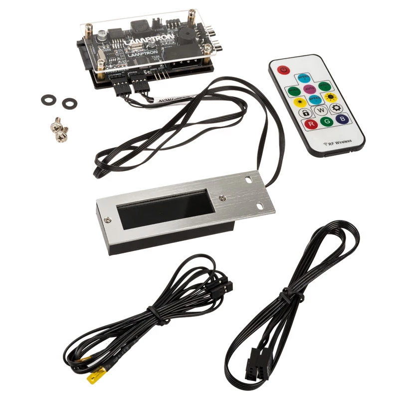 Lamptron TC20 PCI RGB ventiliatoriaus ir LED valdiklis – sidabrinis