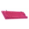 Žaidimų klaviatūra Logitech G 920-013249 USB AZERTY prancūziška rožinė be skaitmenų dalies