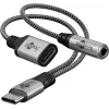 Goobay USB-C™ į USB-C™ ir 3,5 mm AUX lizdo adapteris (74524)