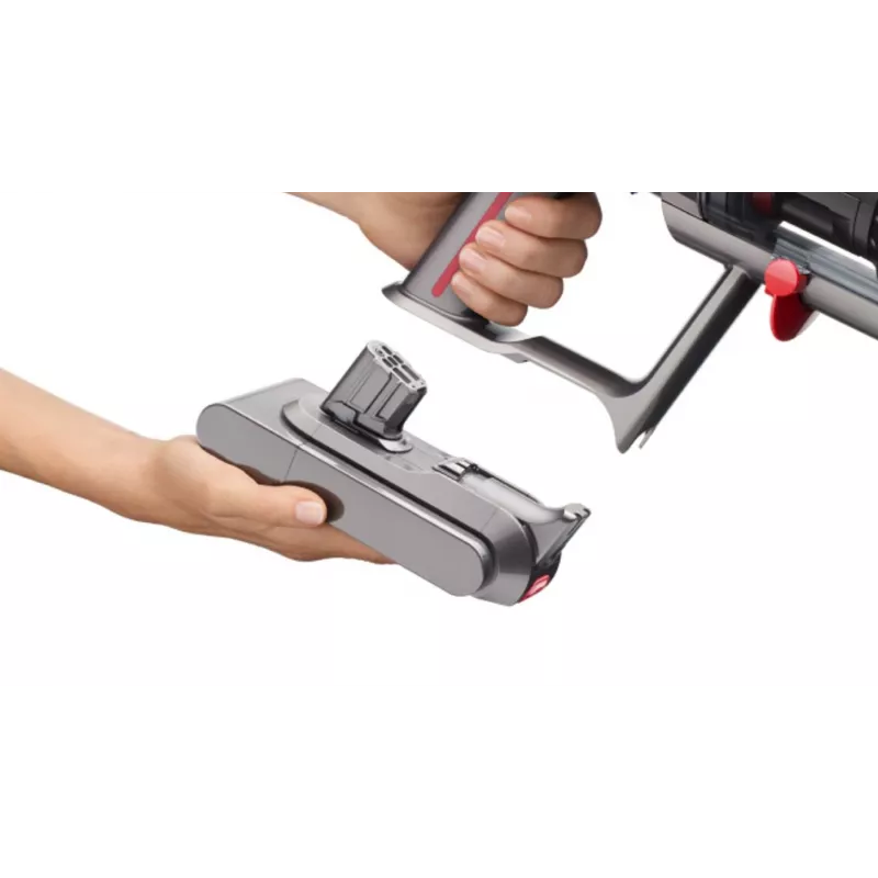 Dyson V12 Submarine 3-in-1 lazdelinis dulkių siurblys, akumuliatorinis, sausas ir šlapias valymas, HEPA, be maišelio, 0,35 l, nikelio ir geltonos spalvos