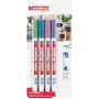 Edding 4085/4W metaliniai kreidiniai žymekliai, 1–2 mm antgalis, 4 vnt. pakuotė