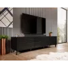 Cama RTV NOVA Spintelė 186x40x48 mat juodas