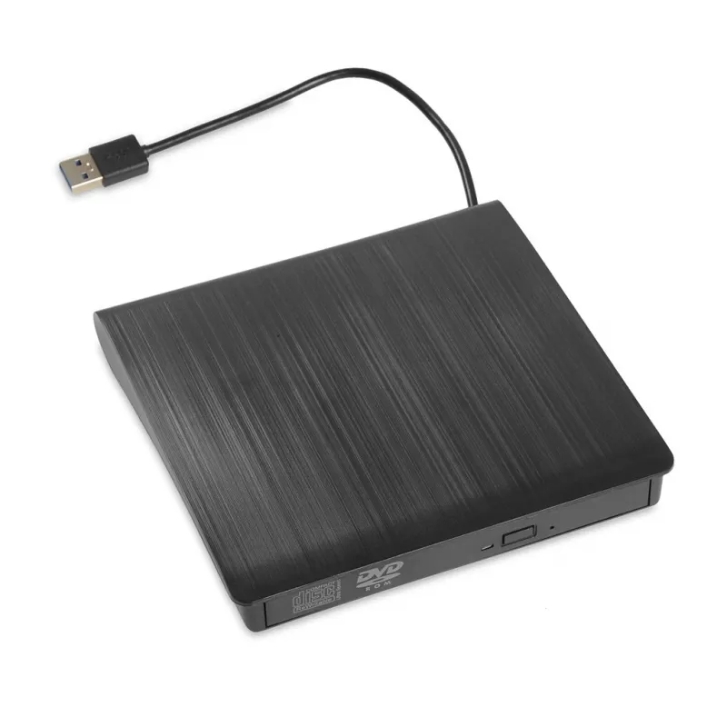 DVD-ROM išorinis optinis diskasukis IBOX IED02, USB 3.2 Gen 1, DVD-ROM (8x) / CD-ROM (24x), Juoda