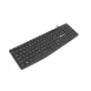 Laidinė pilno dydžio klaviatūra NATEC NAUTILUS NKL-1950 — USB, QWERTY US International, 105 klavišai, juoda