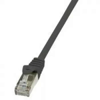 Logilink - komutacinis kabelis - RJ-45 (M) - RJ-45 (M) - 10 m - folijuotas neekranuotas vytos poros (F/UTP) - CAT 5e - juodas (CP1093S)