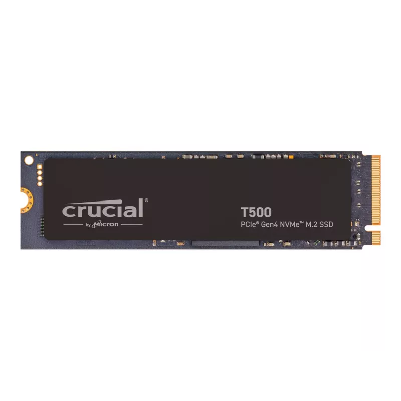 SSD diskas Crucial T500 1TB M.2 NVMe 2280 PCIe 4.0 su radiatoriumi