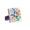Keystone modulis Alantec MB005-1 plokščias nerūdijančio plieno RJ-45, lizdas, Cat6a, AWG 22/24